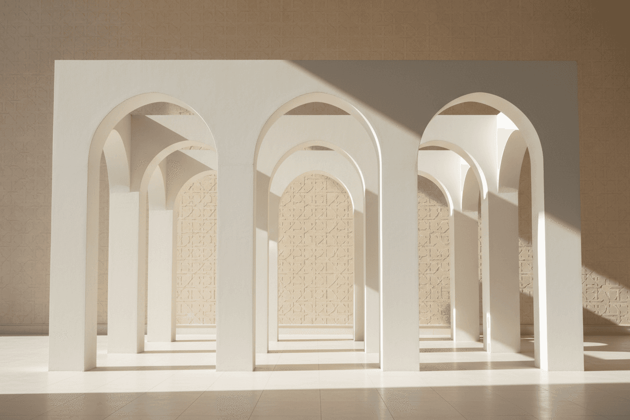 معماری قوس‌دار الهام گرفته از هنر اسلامی